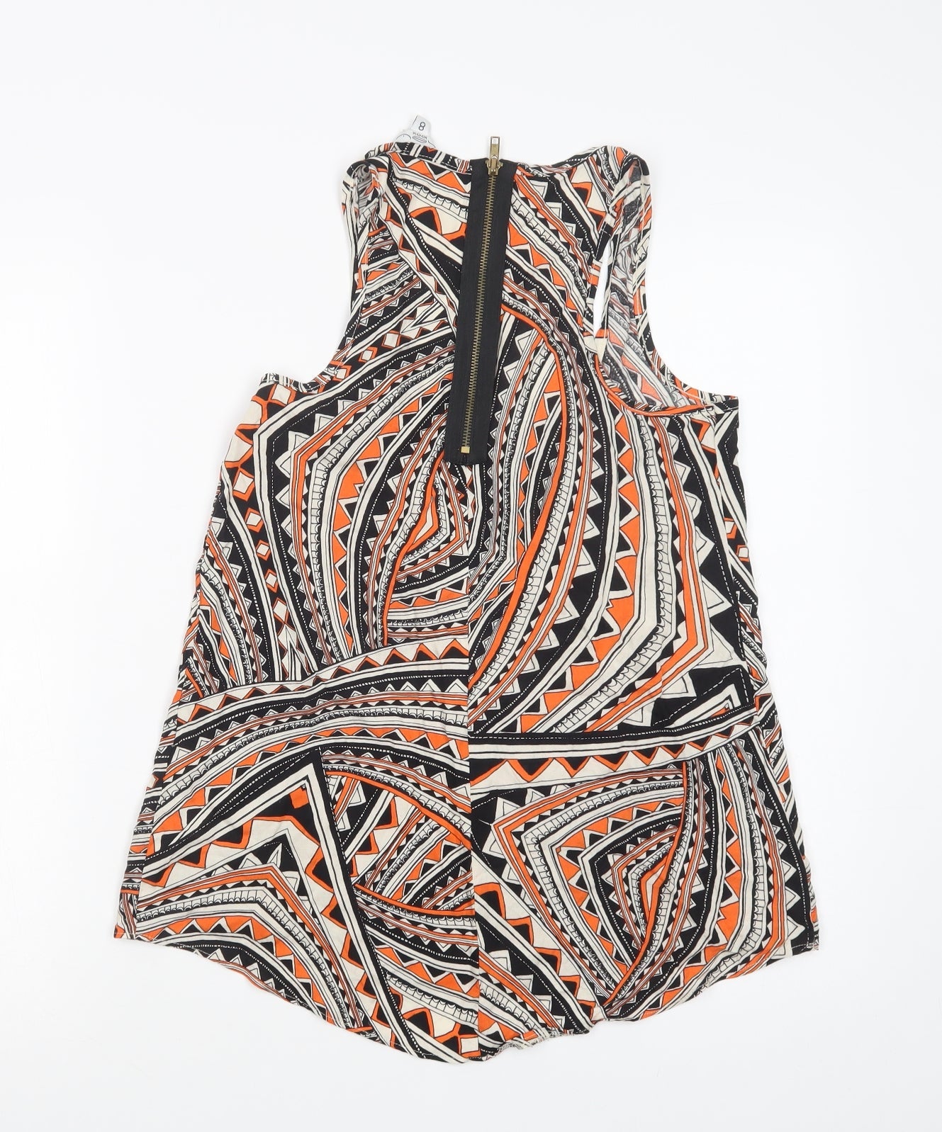 Womens UK Size 8 New Look Multicoloured Basic Tank
