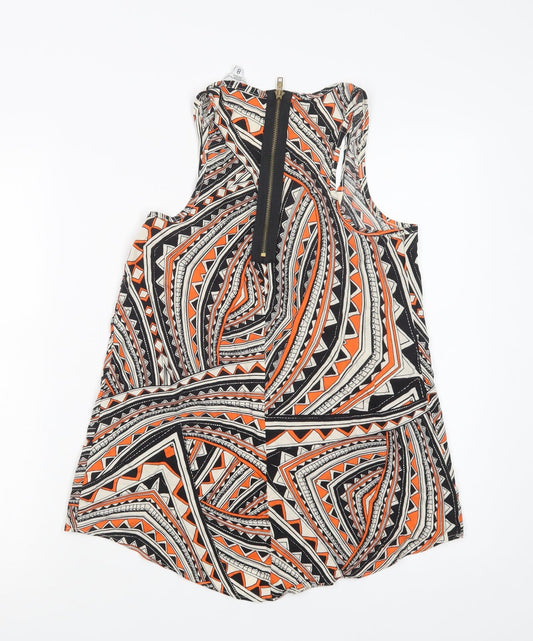 Womens UK Size 8 New Look Multicoloured Basic Tank