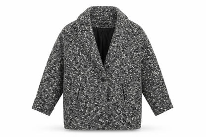 Womens UK Size 10 H&M Grey Overcoat