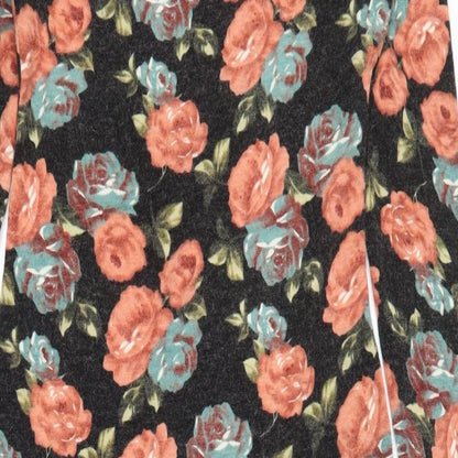 Paprika Womens Grey Floral Acrylic Bodycon  Size 12  Scoop Neck