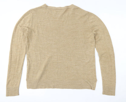 Womens UK Size 14 Marks and Spencer Brown Pullover Jumper