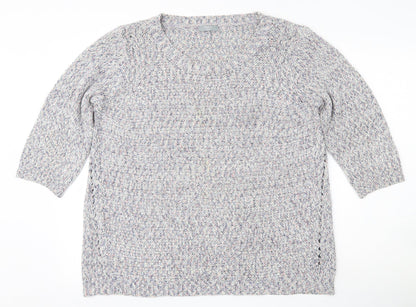 Womens UK Size 18 M&Co Multicoloured Pullover Jumper