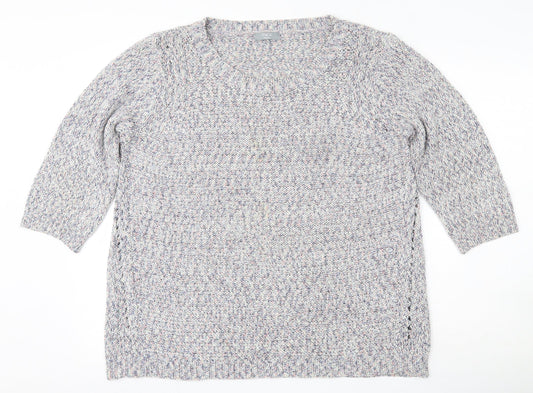 Womens UK Size 18 M&Co Multicoloured Pullover Jumper