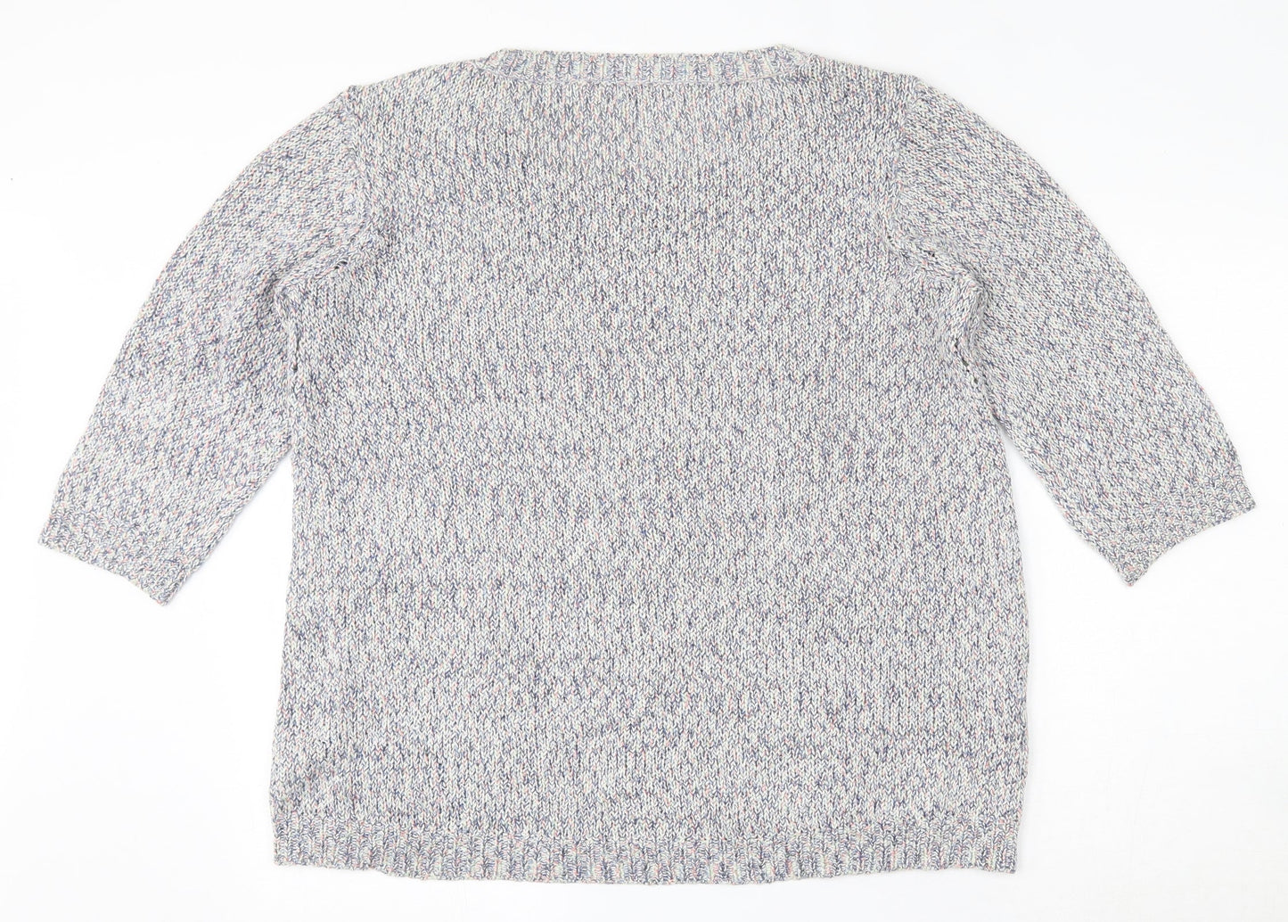 Womens UK Size 18 M&Co Multicoloured Pullover Jumper