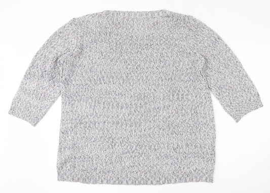 Womens UK Size 18 M&Co Multicoloured Pullover Jumper