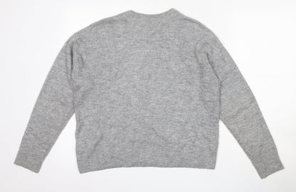 Womens UK Size XS H&M Grey Pullover Jumper