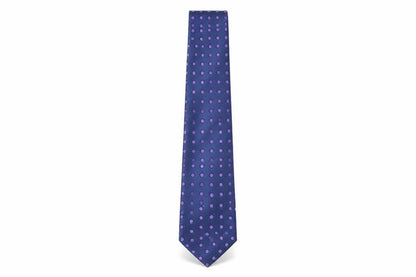 Mens Marks and Spencer Blue Polka Dot  Pointed Tie
