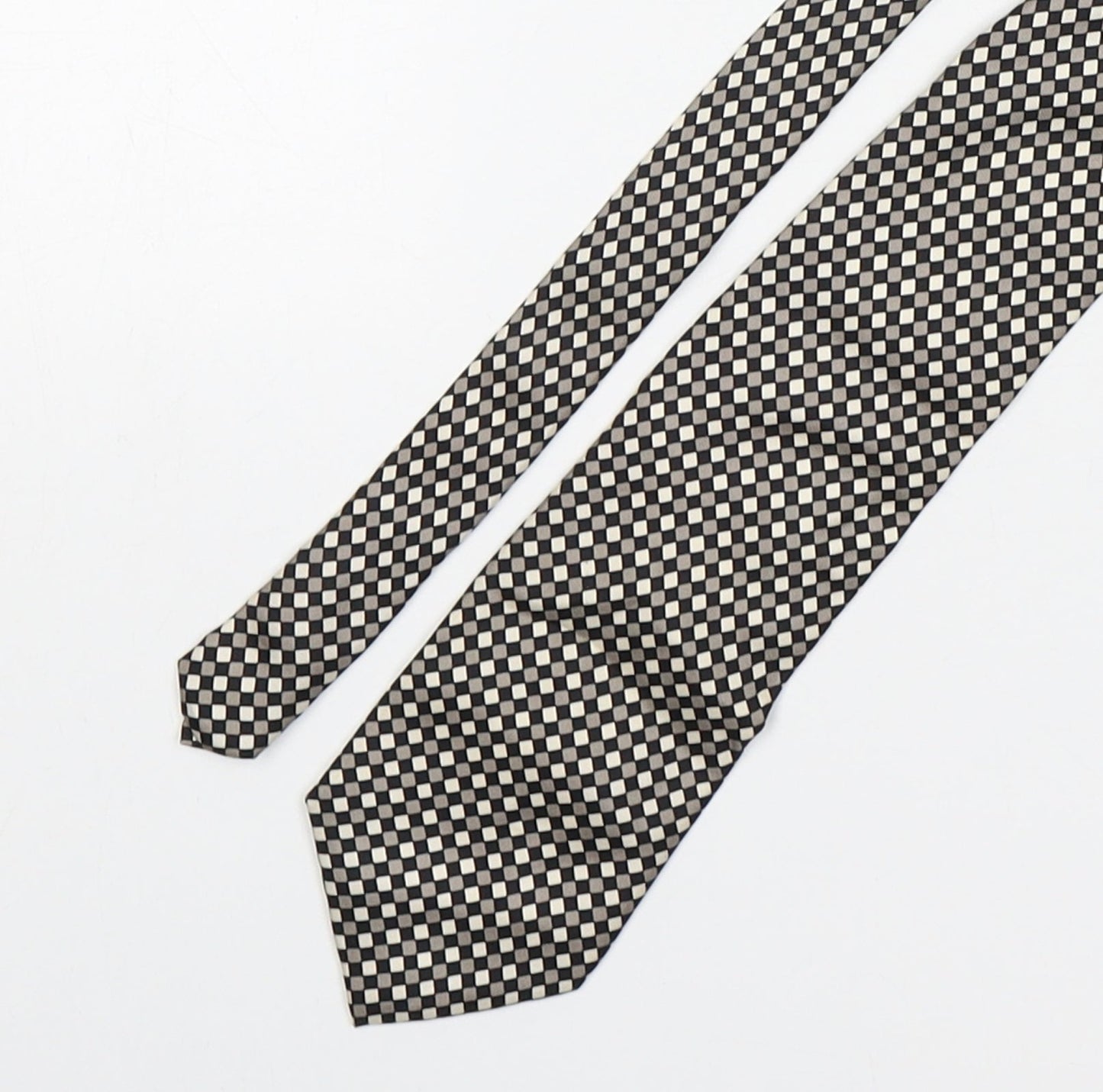 Woods & Gray Mens Multicoloured Plaids & Checks Silk Pointed Tie One Size