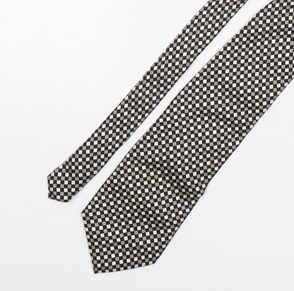 Woods & Gray Mens Multicoloured Plaids & Checks Silk Pointed Tie One Size