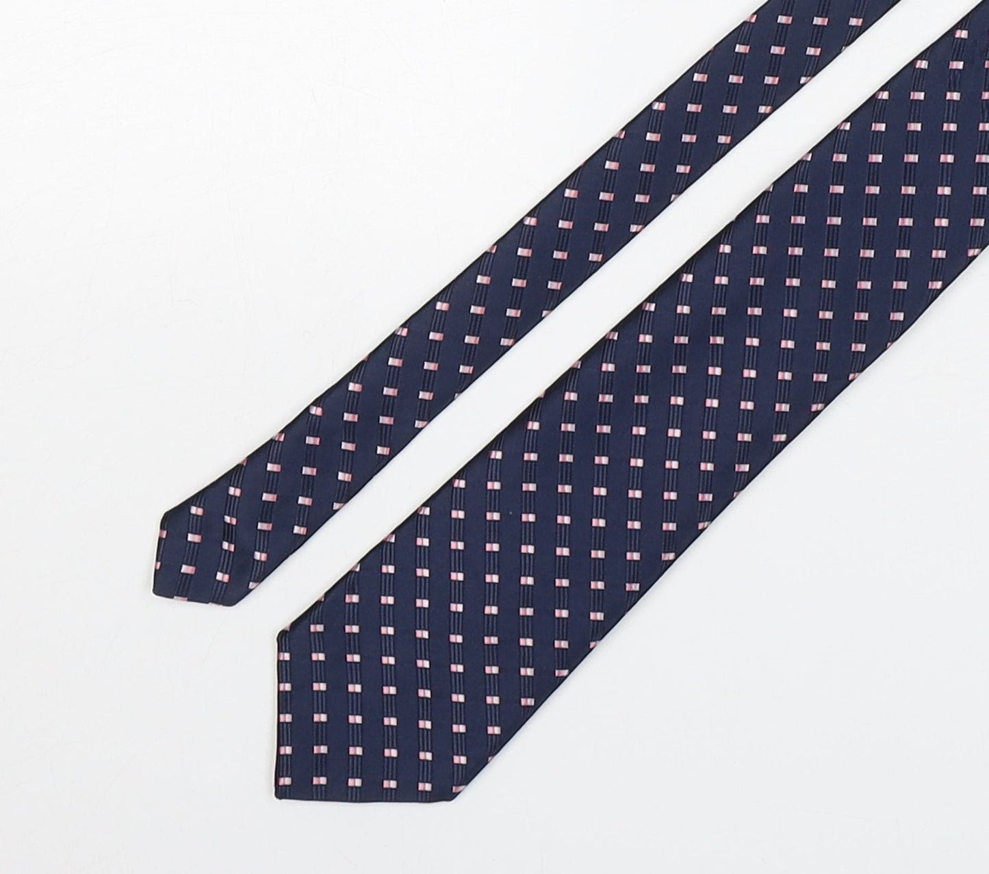 Marks and Spencer Mens Multicoloured Striped Polyester Pointed Tie One Size