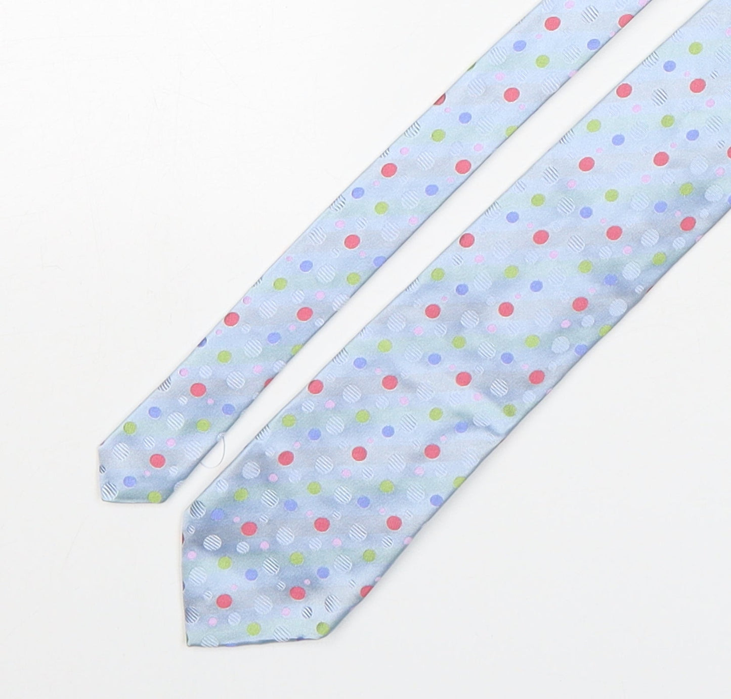 Mens Frangi Multicoloured Polka Dot  Pointed Tie