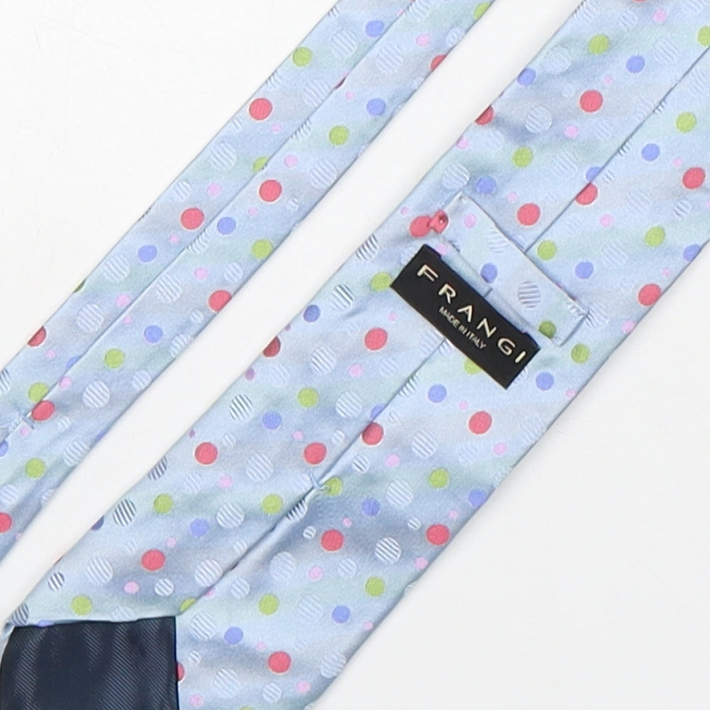 Mens Frangi Multicoloured Polka Dot  Pointed Tie