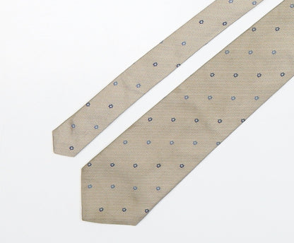 Marks and Spencer Mens Bronze Floral Silk Pointed Tie One Size