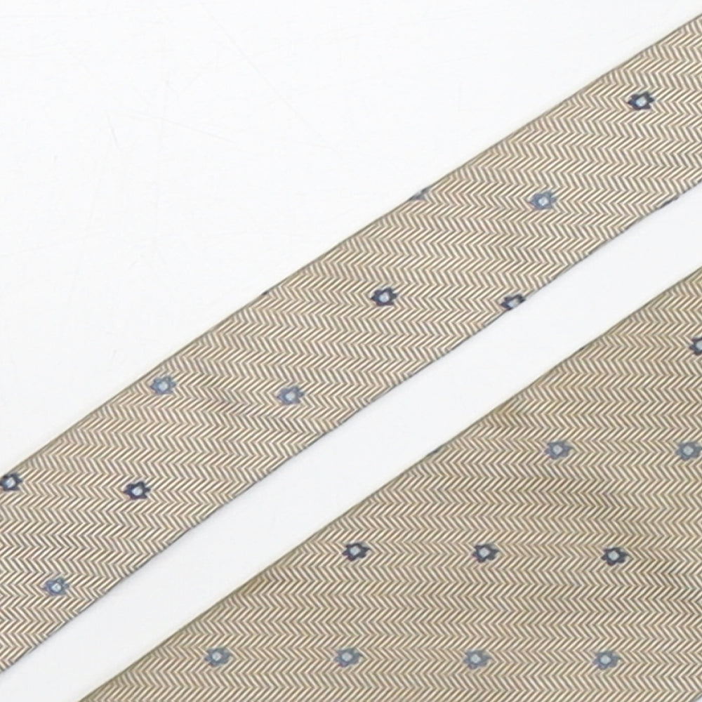 Marks and Spencer Mens Bronze Floral Silk Pointed Tie One Size