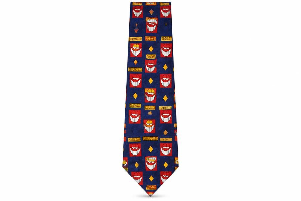 Marks and Spencer Mens Multicoloured Geometric Polyester Pointed Tie One Size