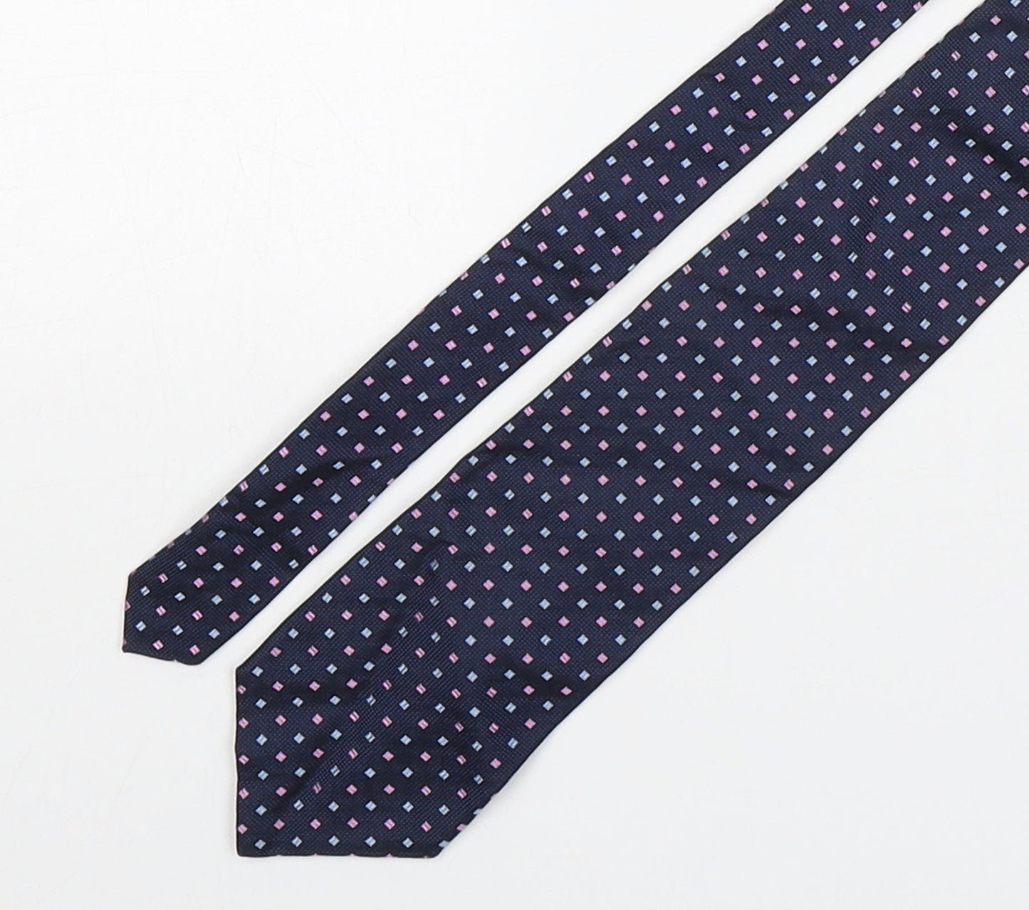 Marks and Spencer Mens Multicoloured Polka Dot Silk Pointed Tie One Size