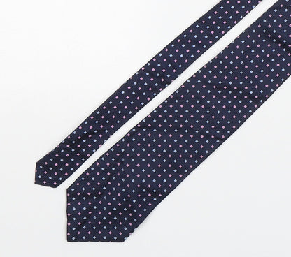 Marks and Spencer Mens Multicoloured Polka Dot Silk Pointed Tie One Size
