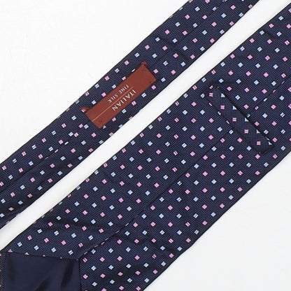 Marks and Spencer Mens Multicoloured Polka Dot Silk Pointed Tie One Size