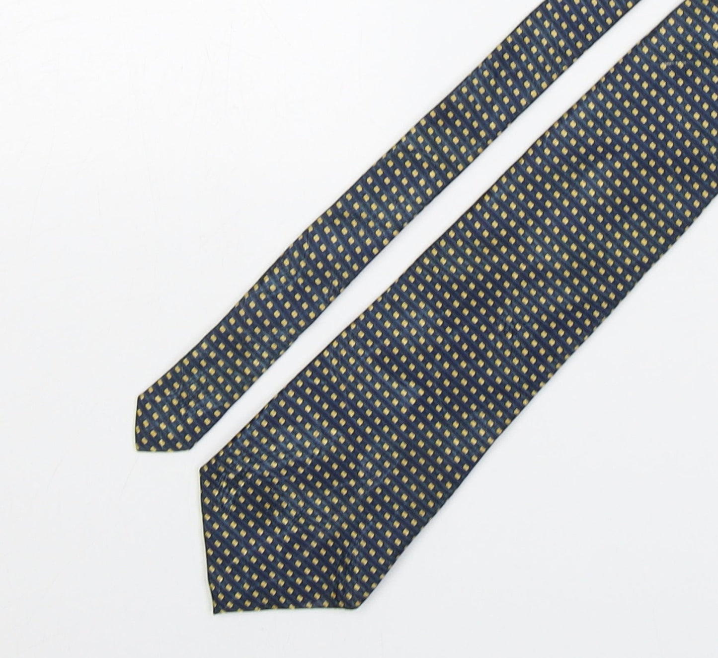 Marco Laurenti Mens Multicoloured Plaids & Checks Silk Pointed Tie One Size