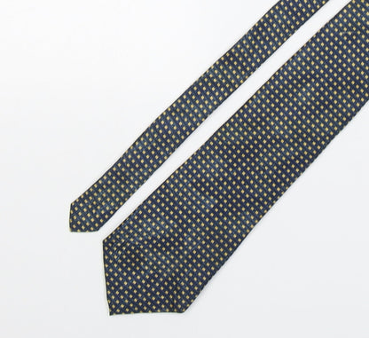 Marco Laurenti Mens Multicoloured Plaids & Checks Silk Pointed Tie One Size