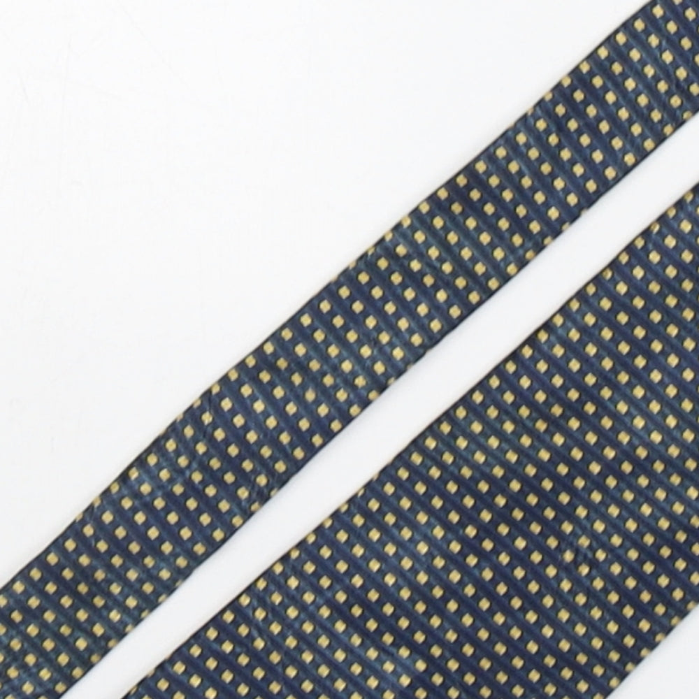 Marco Laurenti Mens Multicoloured Plaids & Checks Silk Pointed Tie One Size