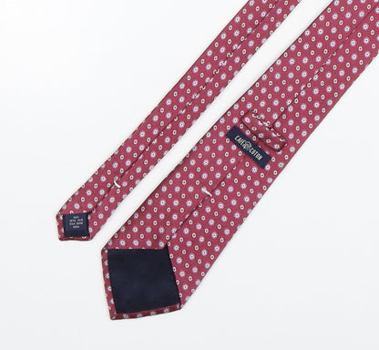 Cafe Cotton  Mens Multicoloured Polka Dot Silk Pointed Tie One Size