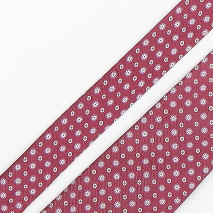 Cafe Cotton  Mens Multicoloured Polka Dot Silk Pointed Tie One Size