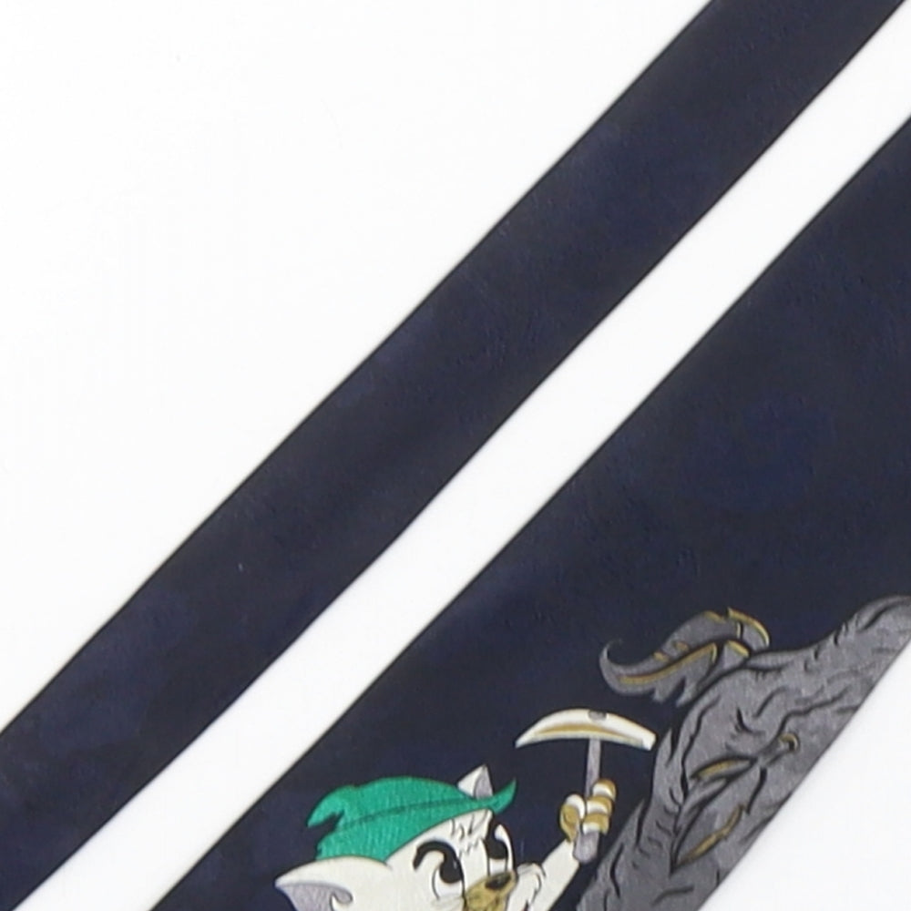 Lorenzo Medici Mens Blue Floral Silk Pointed Tie One Size