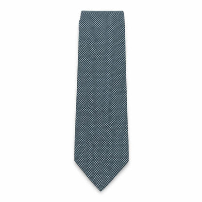 Mens Marks and Spencer Green Geometric  Pointed Tie