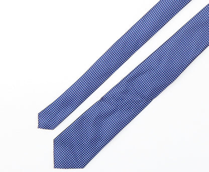 NEXT Mens Blue Geometric Polyester Pointed Tie One Size