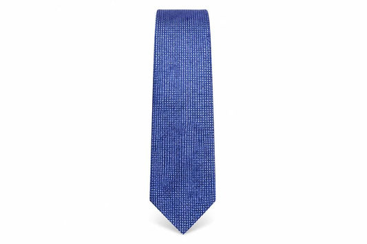 Front view of Next men’s blue geometric polyester pointed tie one size