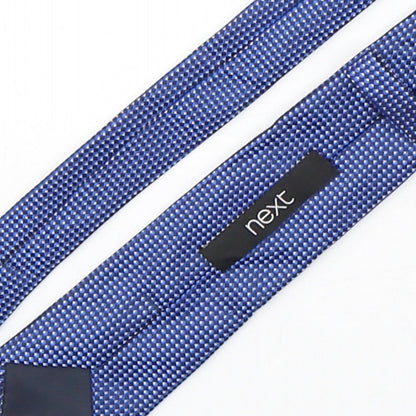 NEXT Mens Blue Geometric Polyester Pointed Tie One Size