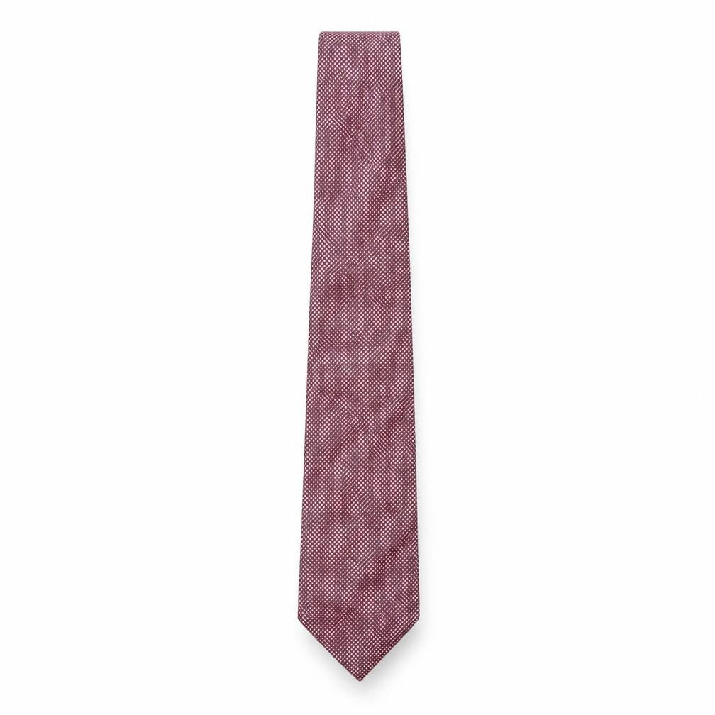 Mens Simon Carter Red Plaids & Checks  Pointed Tie