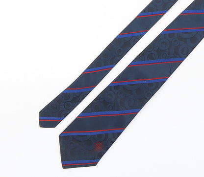 Tie Rack  Mens Multicoloured Geometric Silk Pointed Tie One Size