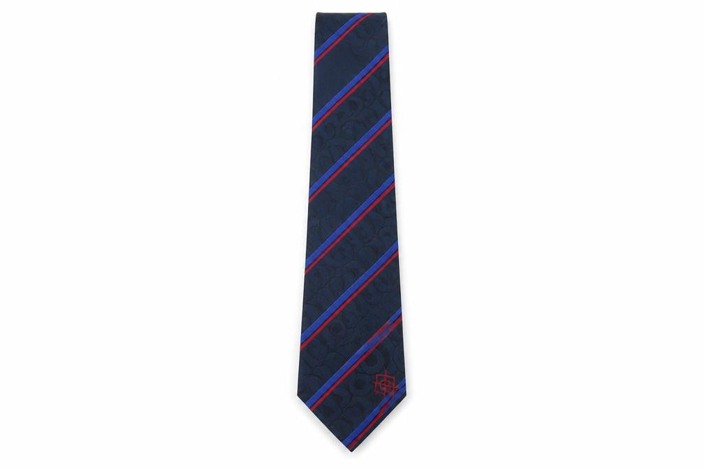 Mens Tie Rack Multicoloured Geometric  Pointed Tie