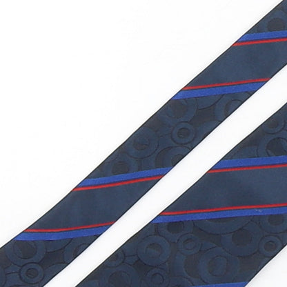 Tie Rack  Mens Multicoloured Geometric Silk Pointed Tie One Size
