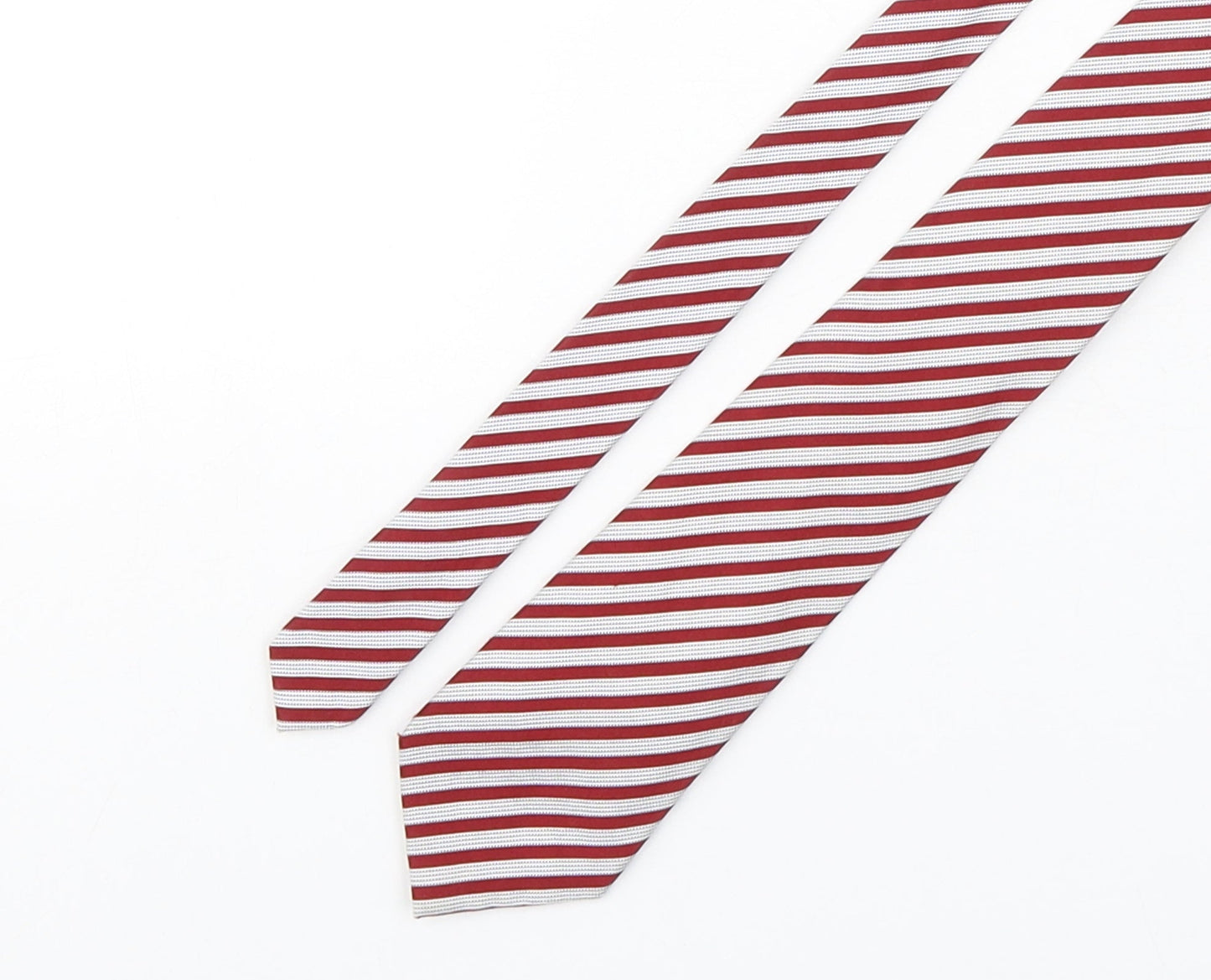 Marks and Spencer Mens Multicoloured Striped Silk Pointed Tie One Size