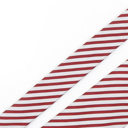 Marks and Spencer Mens Multicoloured Striped Silk Pointed Tie One Size