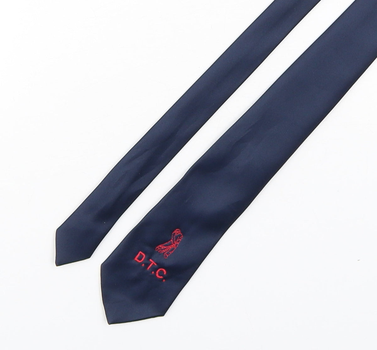 Additional front view of Gold Bear men’s blue polyester pointed tie one size