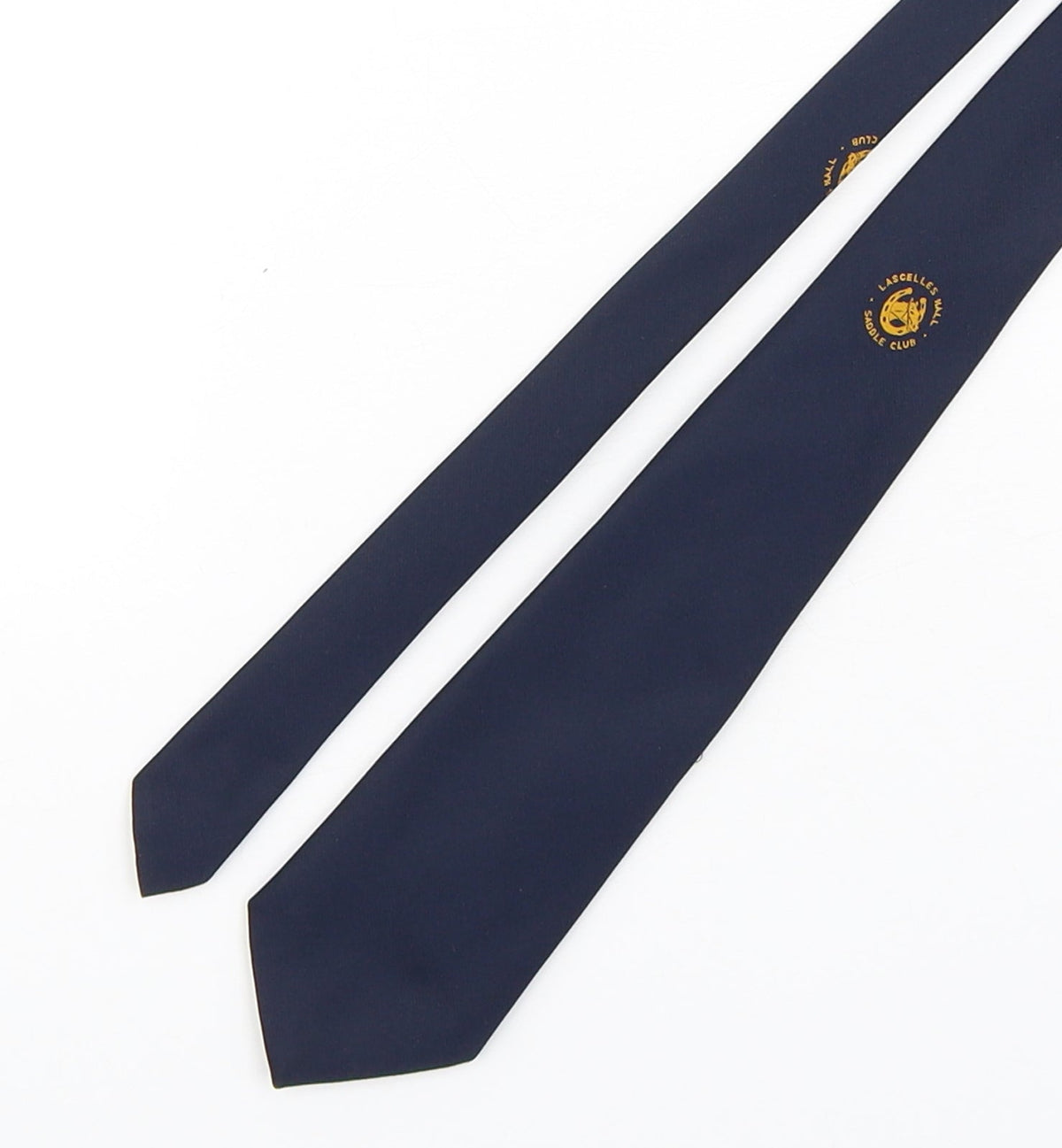 Additional front view of Insignia Designs men’s blue polyester pointed tie one size