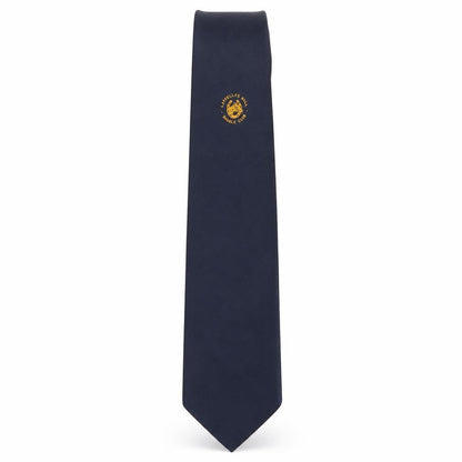 Front view of Insignia Designs men’s blue polyester pointed tie one size