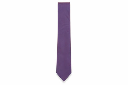 Mens Linea Purple No Pattern  Pointed Tie