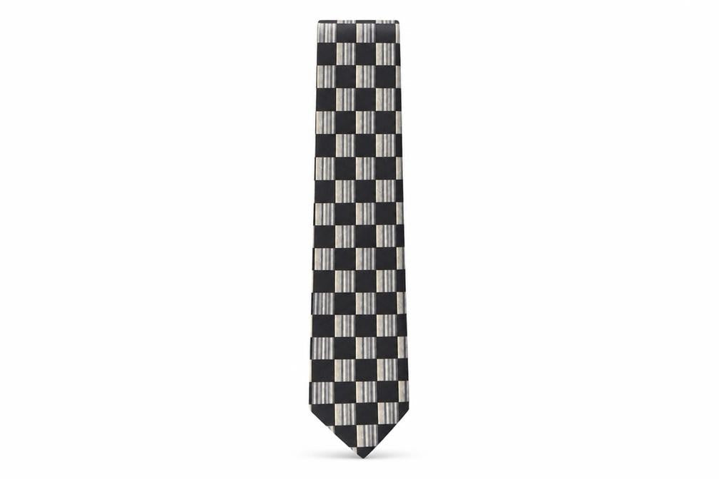 Mens Burton Multicoloured Geometric  Pointed Tie