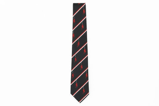 Front view of PreWorn men’s multicoloured striped polyester pointed tie one size