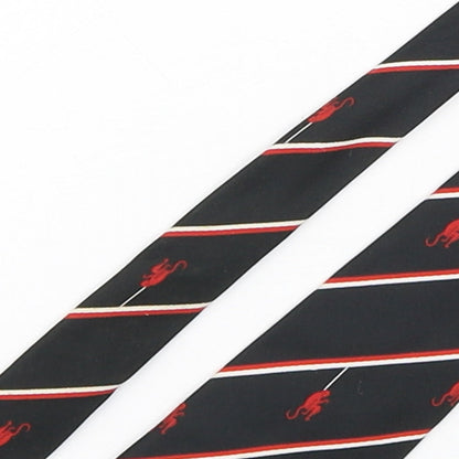 PreWorn  Mens Multicoloured Striped Polyester Pointed Tie One Size