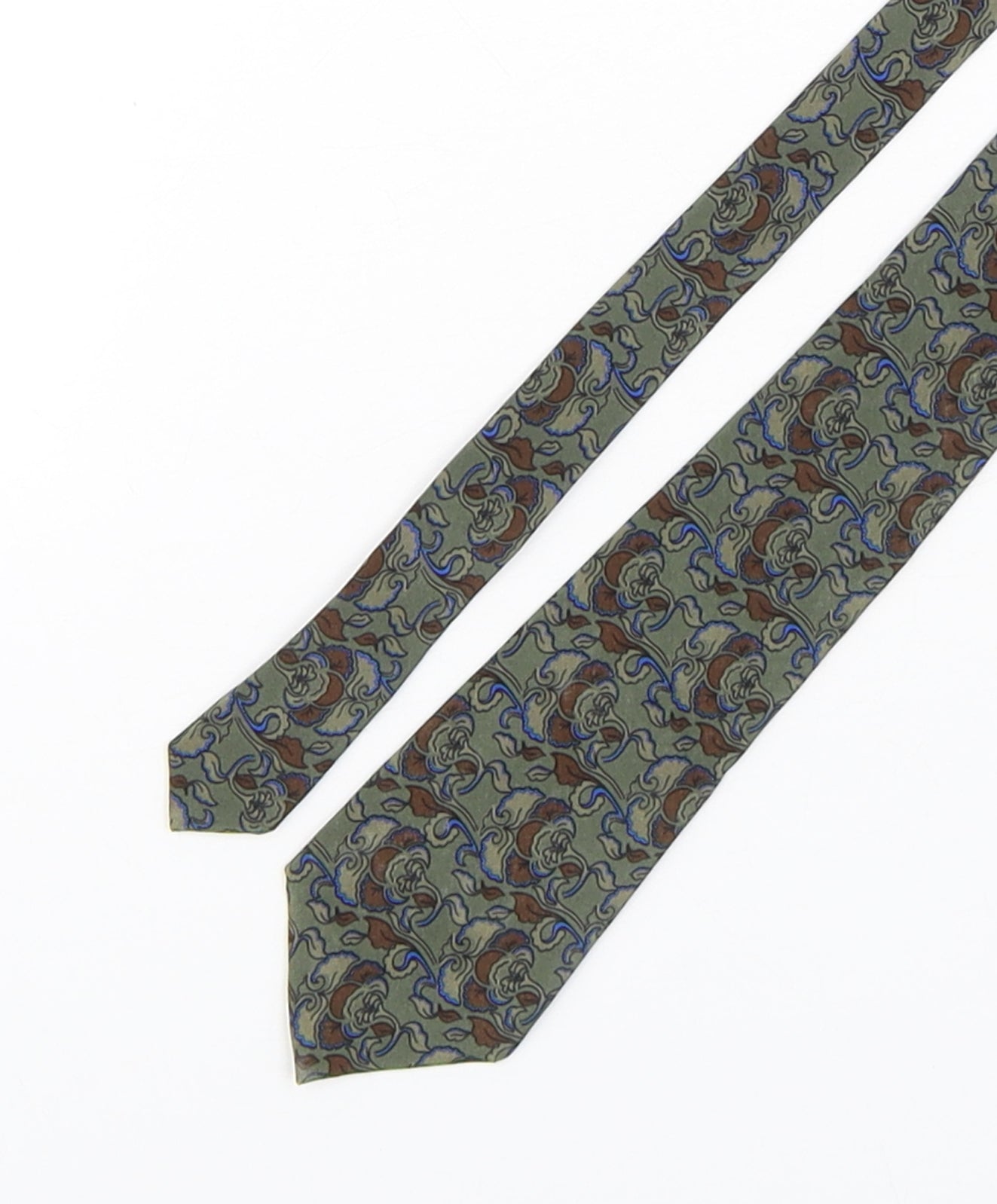Da Vinci Mens Multicoloured Paisley Silk Pointed Tie One Size