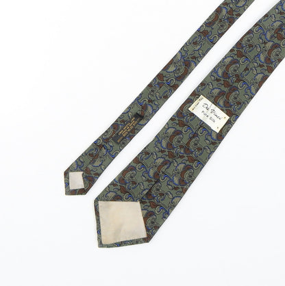 Da Vinci Mens Multicoloured Paisley Silk Pointed Tie One Size
