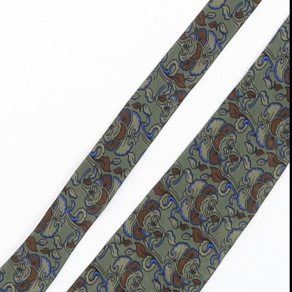 Da Vinci Mens Multicoloured Paisley Silk Pointed Tie One Size