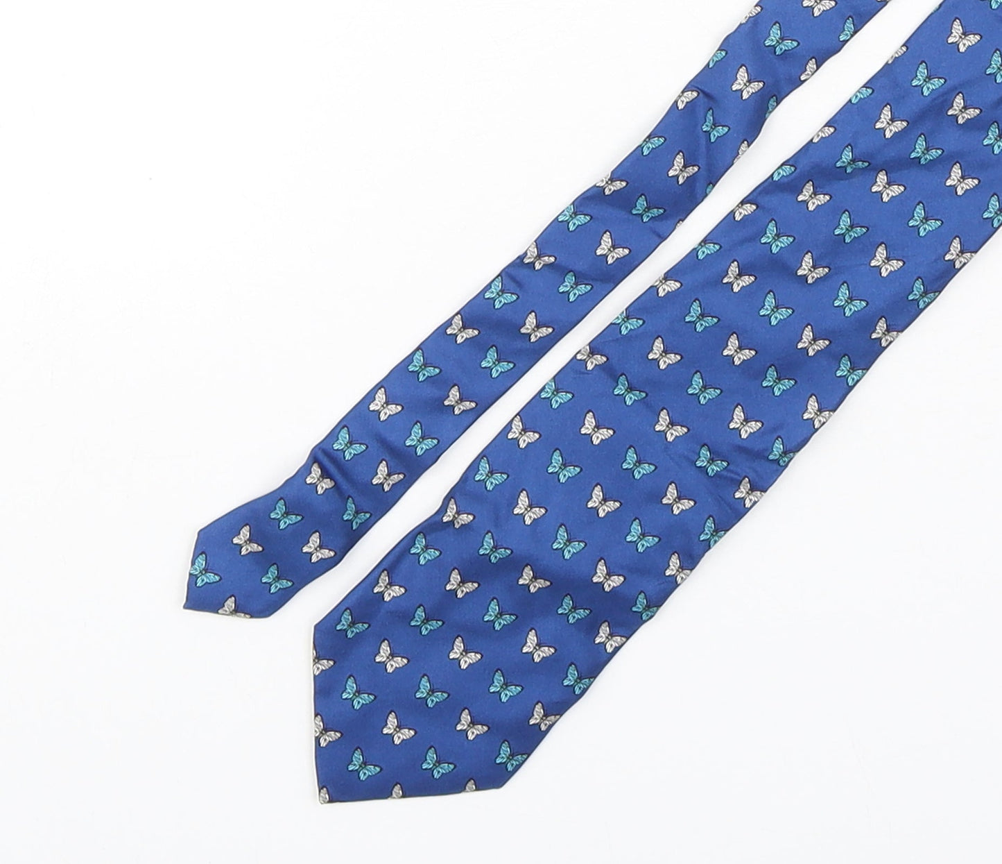 The Stroke Mens Pink Geometric Silk Pointed Tie One Size