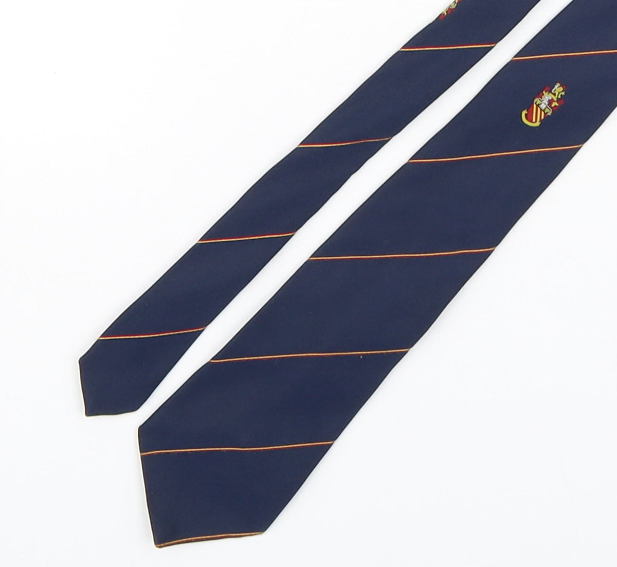 Additional front view of Peter Klinger men’s multicoloured striped polyester pointed tie one size